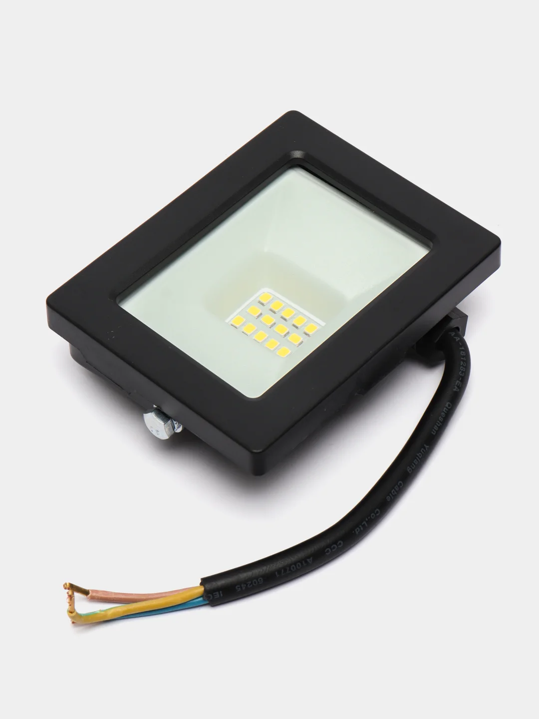Прожектор светодиодный 2835SMD, 20W 4000K AC230V/50Hz IP65, черный, 55075