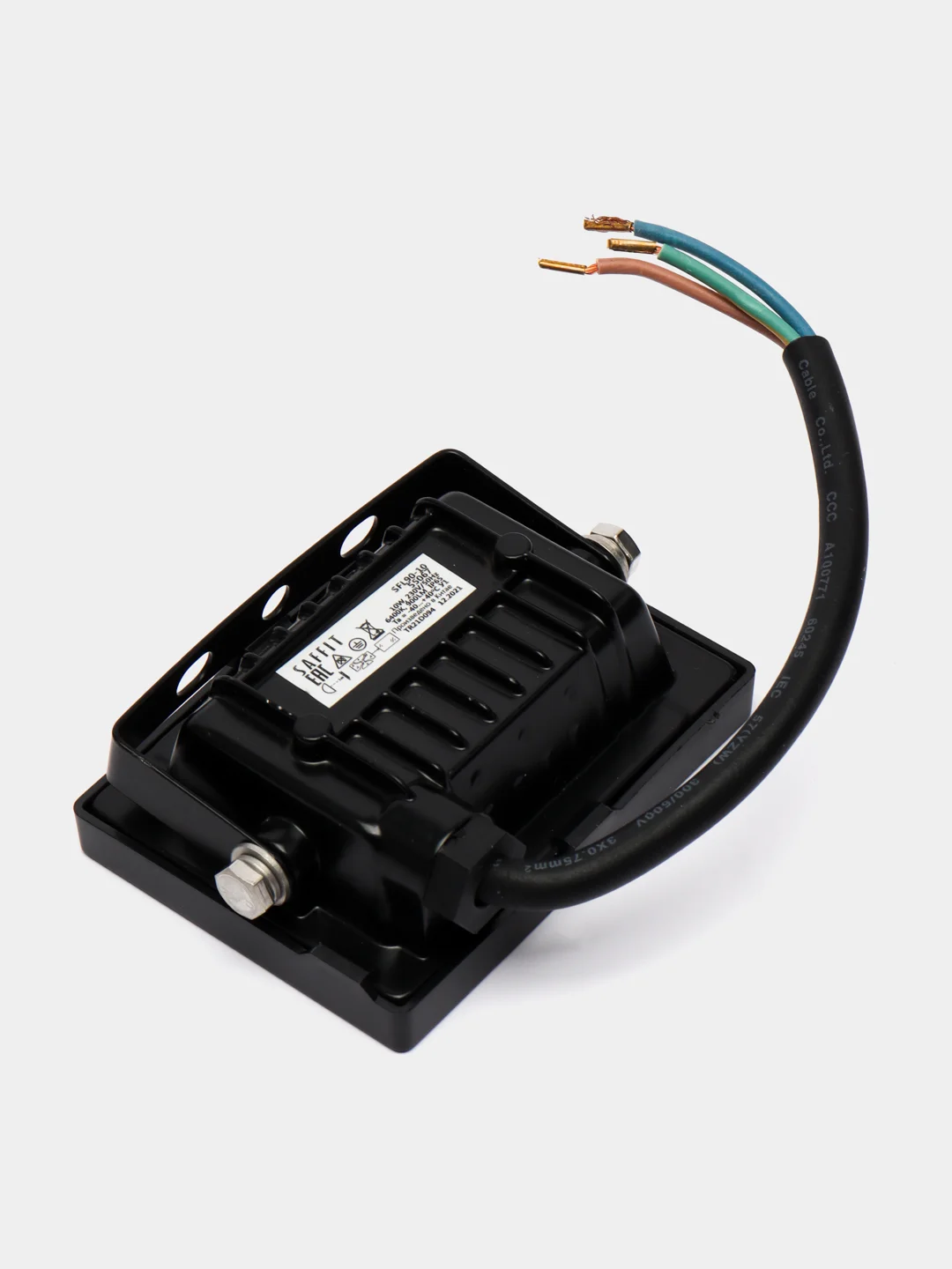 Прожектор светодиодный 2835SMD, 10W 6400K AC230V/50Hz IP65, 55067, черный