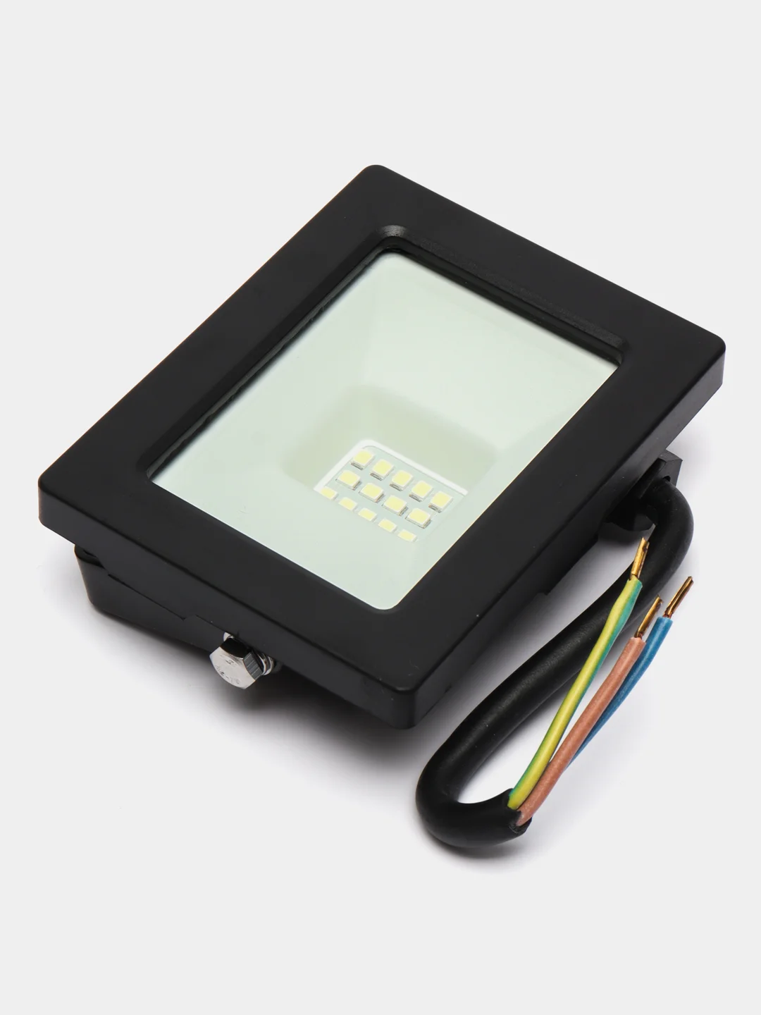 Прожектор светодиодный 2835SMD, 20W 6400K AC220V/50Hz IP65, черный, 55064