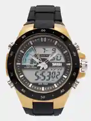 Золотой мужские наручные часы Skmei 1016