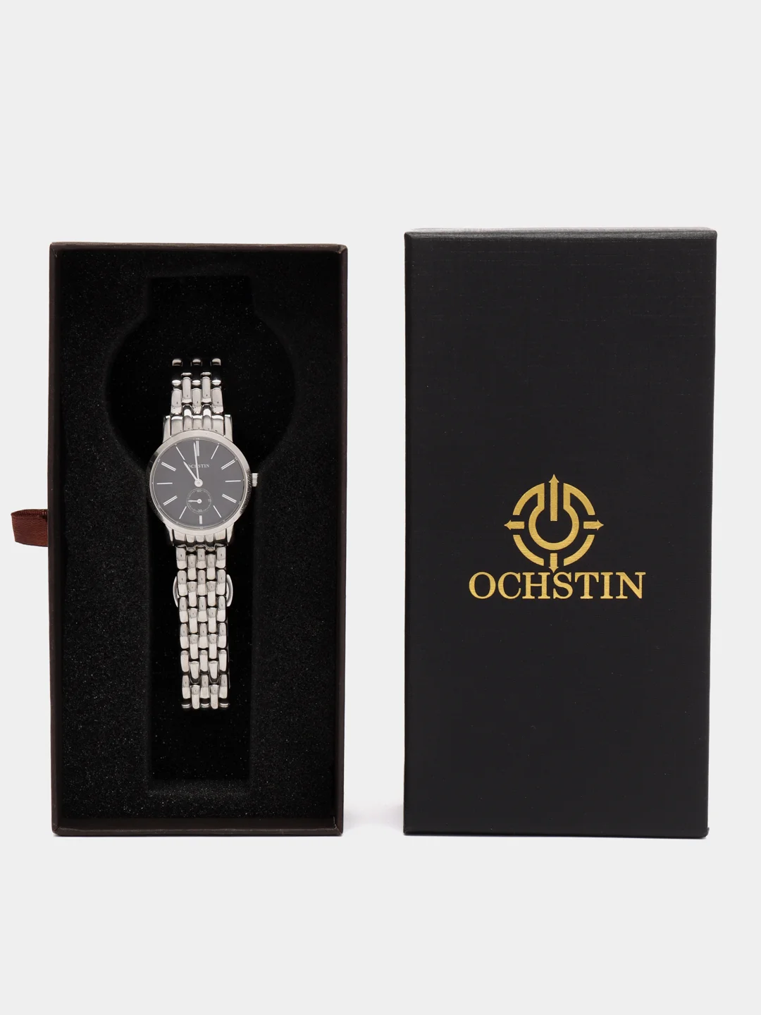 Черный женские наручные часы Ochstin 6017LA в подарочной упаковке