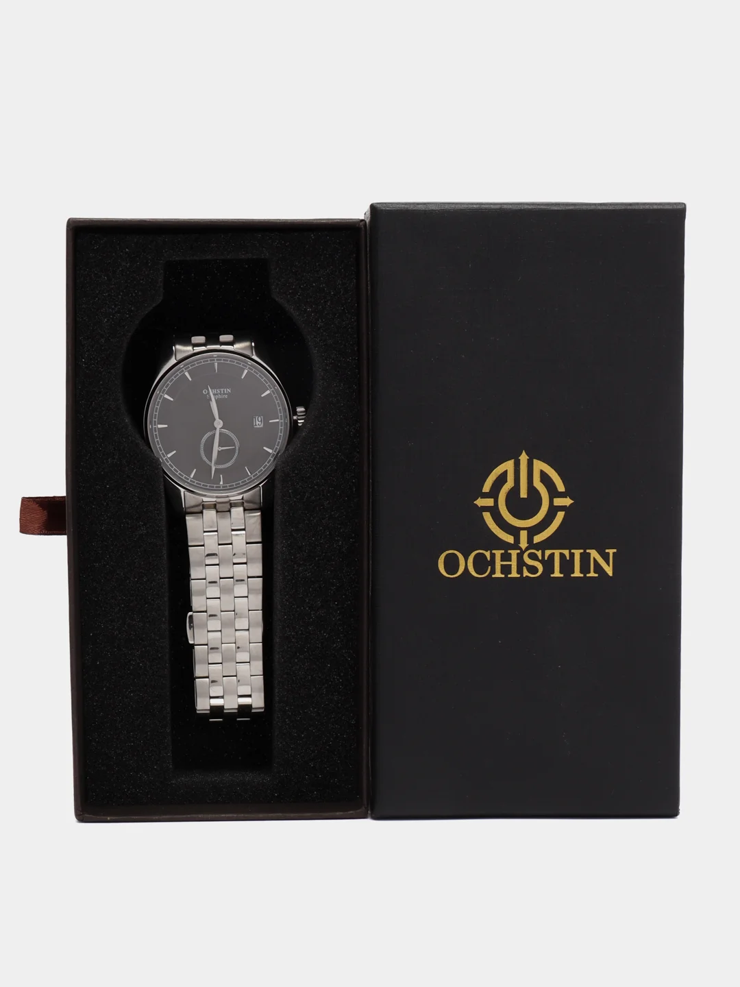 Черный мужские наручные часы Ochstin 6005A в подарочной упаковке