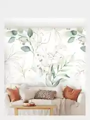 Фотообои 3D на стену флизелиновые VEROL "Листья" 300*283 см, обои моющиеся