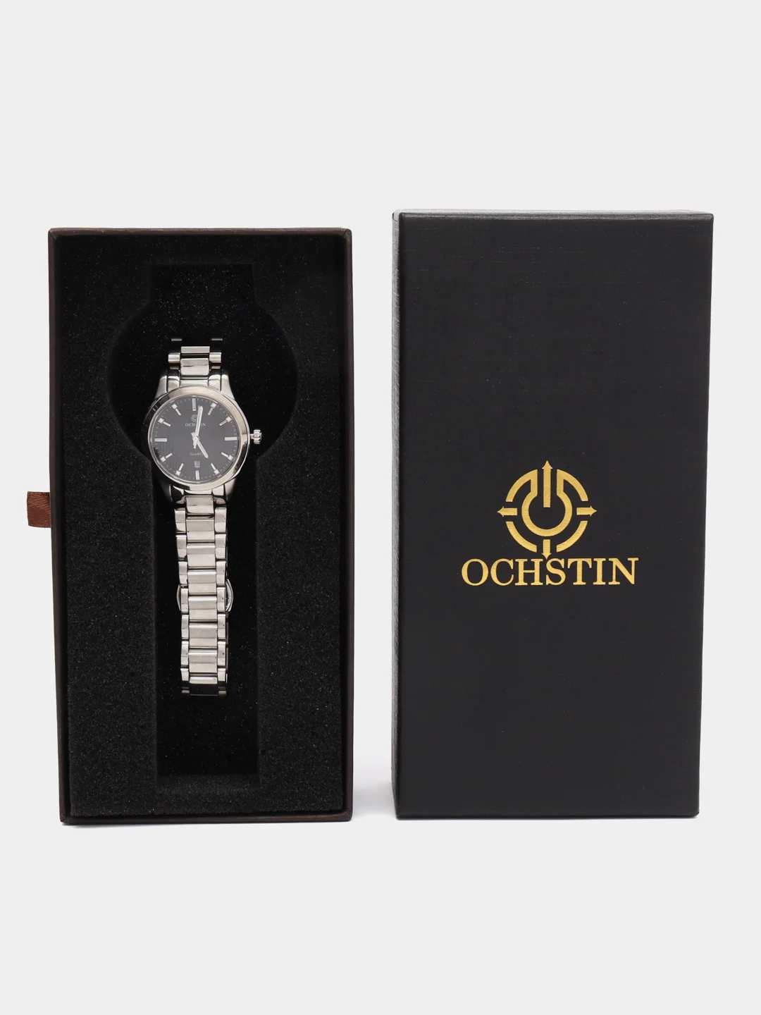 Черный женские наручные часы Ochstin 6016LA в подарочной упаковке