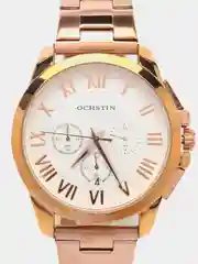 Золотой мужские наручные часы Ochstin 7242 с хронографом в подарочной упаковке