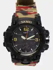 Алый мужские наручные часы Skmei 1155B в подарочной упаковке