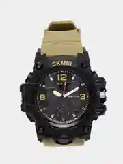 Хаки мужские наручные часы Skmei 1155B в подарочной упаковке