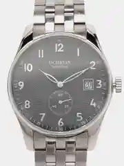 Серый металлик мужские наручные часы Ochstin 6005C с металлическим браслетом и календарём