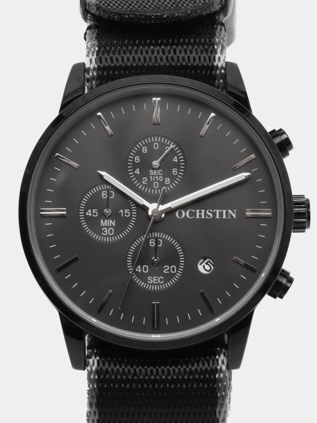 Черный мужские наручные часы Ochstin 7084C с хронографом в подарочной упаковке
