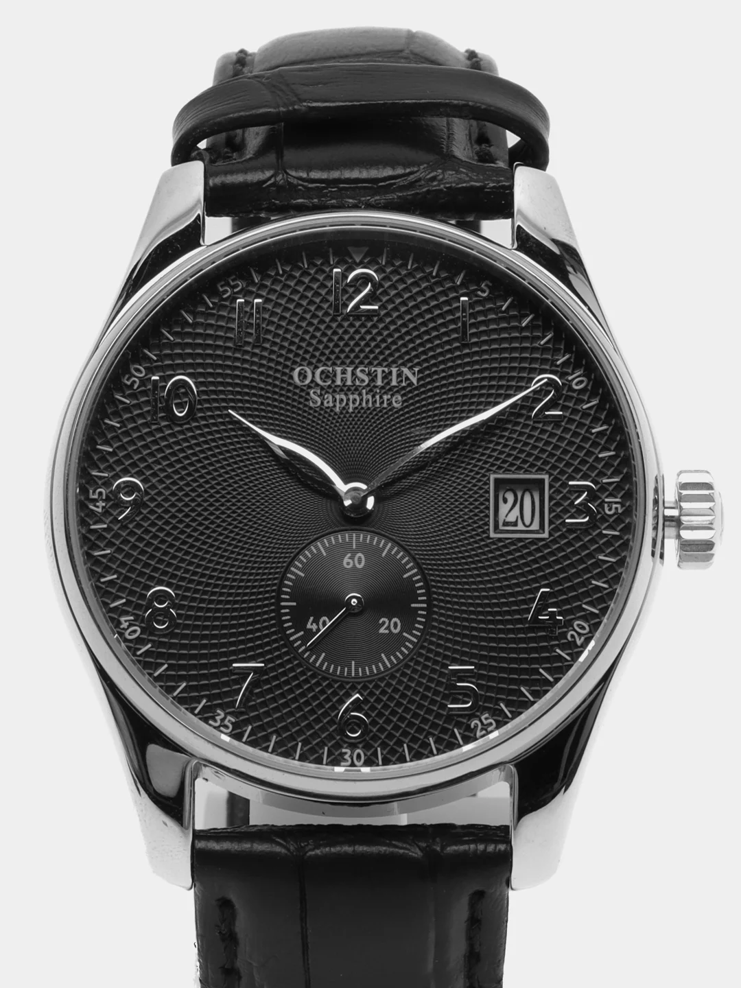 Серебряный мужские наручные часы Ochstin 6005B в подарочной упаковке