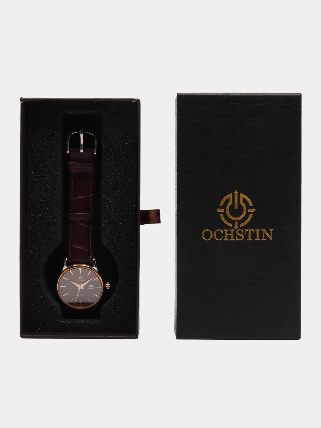 Бронзовый мужские наручные часы Ochstin 6015AL в подарочной упаковке