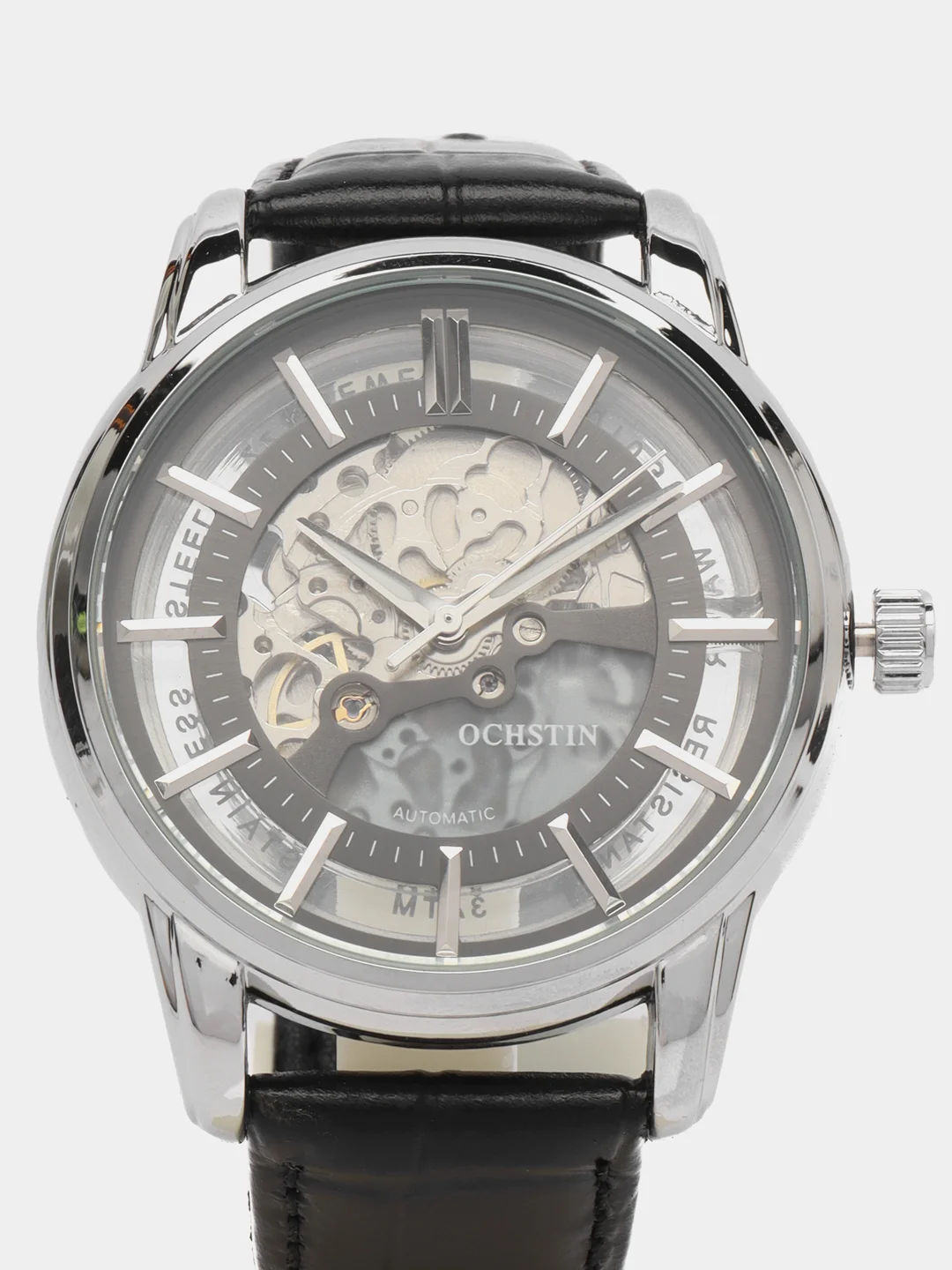 Серебряный мужские наручные часы Ochstin 7010A в подарочной упаковке