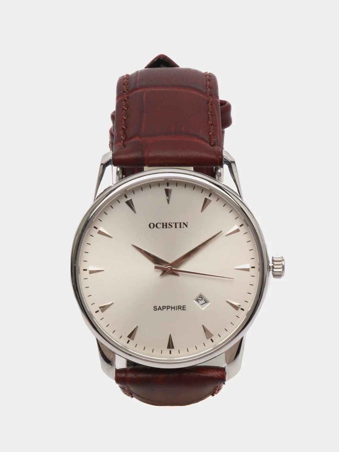 Серебряный мужские наручные часы Ochstin 6004B в подарочной упаковке