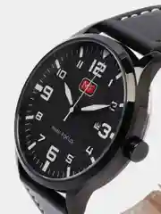 Черный мужские наручные часы Mini Focus MF0158G с календарём, в подарочной упаковке
