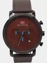 Коричневый мужские наручные часы Mini Focus MF0102G с хронографом, в подарочной упаковке