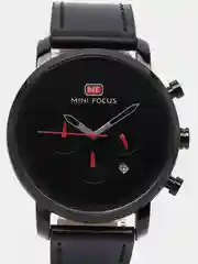 Черный мужские наручные часы Mini Focus MF0102G с хронографом, в подарочной упаковке