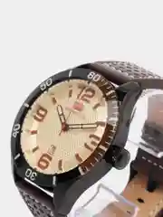 Коричневый мужские наручные часы Mini Focus MF0155G с календарём, в подарочной упаковке