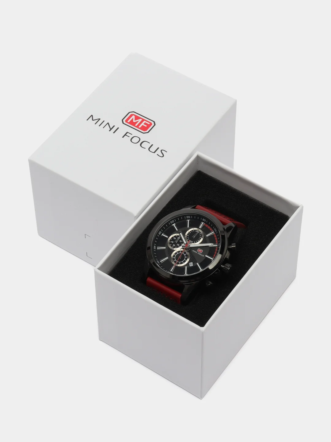 Коричневый мужские наручные часы Mini Focus MF0129G с хронографом, в подарочной упаковке