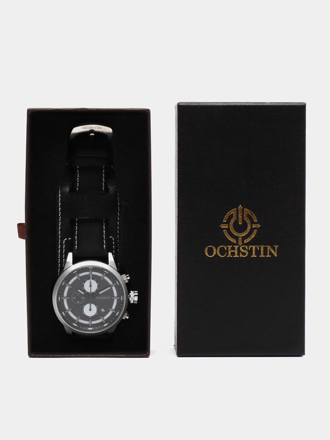 Хром мужские наручные часы Ochstin 7235 с хронографом в подарочной упаковке