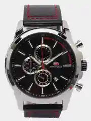 Черный мужские наручные часы Mini Focus MF0129G с хронографом, в подарочной упаковке