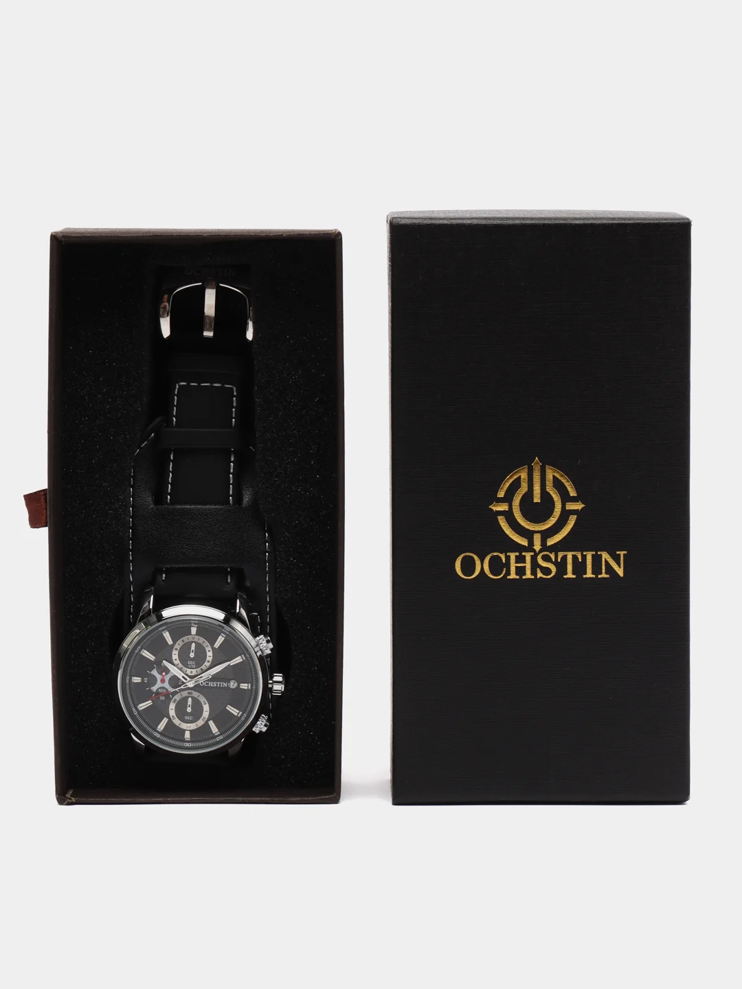 Хром мужские наручные часы Ochstin 7231 с хронографом в подарочной упаковке