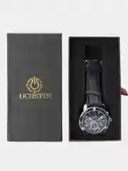 Серебряный мужские наручные часы Ochstin 6045B с хронографом в подарочной упаковке