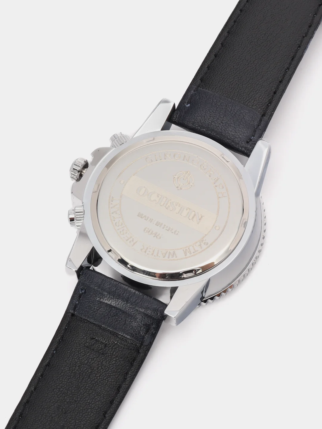 Серебряный мужские наручные часы Ochstin 6045B с хронографом в подарочной упаковке