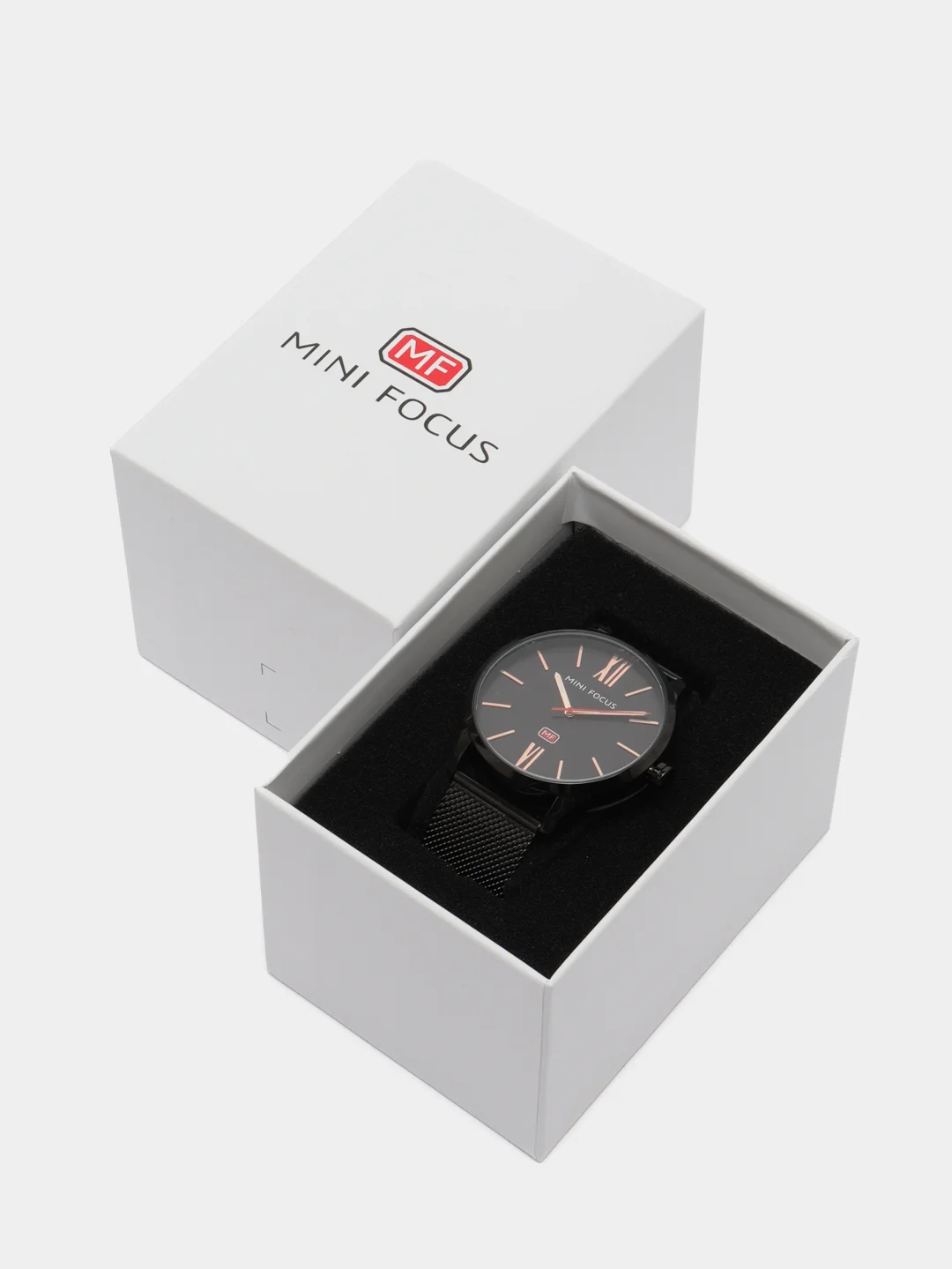 Серебряный мужские наручные часы Mini Focus MF0018G, в подарочной упаковке
