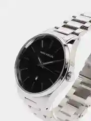 Серебряный мужские наручные часы Mini Focus MF0050G, в подарочной упаковке