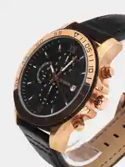 Черный мужские наручные часы Ochstin 6068A с хронографом в подарочной упаковке