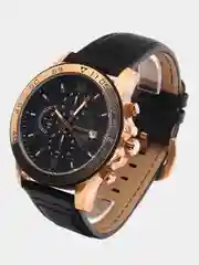 Черный мужские наручные часы Ochstin 6068A с хронографом в подарочной упаковке
