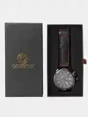 Черный мужские наручные часы Ochstin 6075B с хронографом в подарочной упаковке