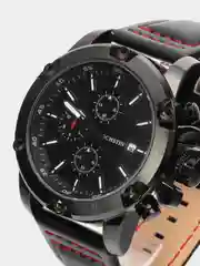 Черный мужские наручные часы Ochstin 6075B с хронографом в подарочной упаковке