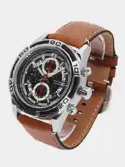 Коричневый мужские наручные часы Ochstin 6114A с хронографом в подарочной упаковке