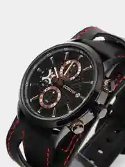 Черный мужские наручные часы Ochstin 7231 с хронографом в подарочной упаковке