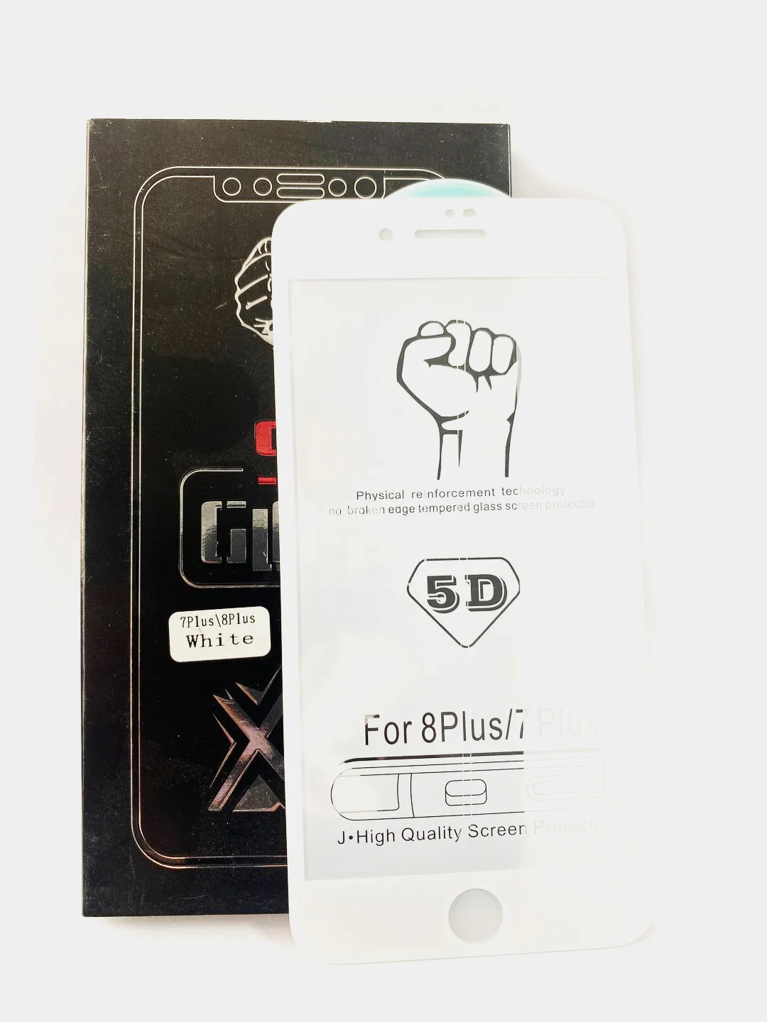 Защитное стекло для iPhone 7 Plus/ 8 Plus Glass 5D