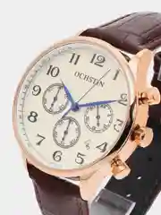 Коричневый мужские наручные часы Ochstin 6050E с хронографом в подарочной упаковке