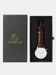 Коричневый мужские наручные часы Ochstin 6050E с хронографом в подарочной упаковке