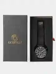 Черный мужские наручные часы Ochstin 6050D с хронографом в подарочной упаковке