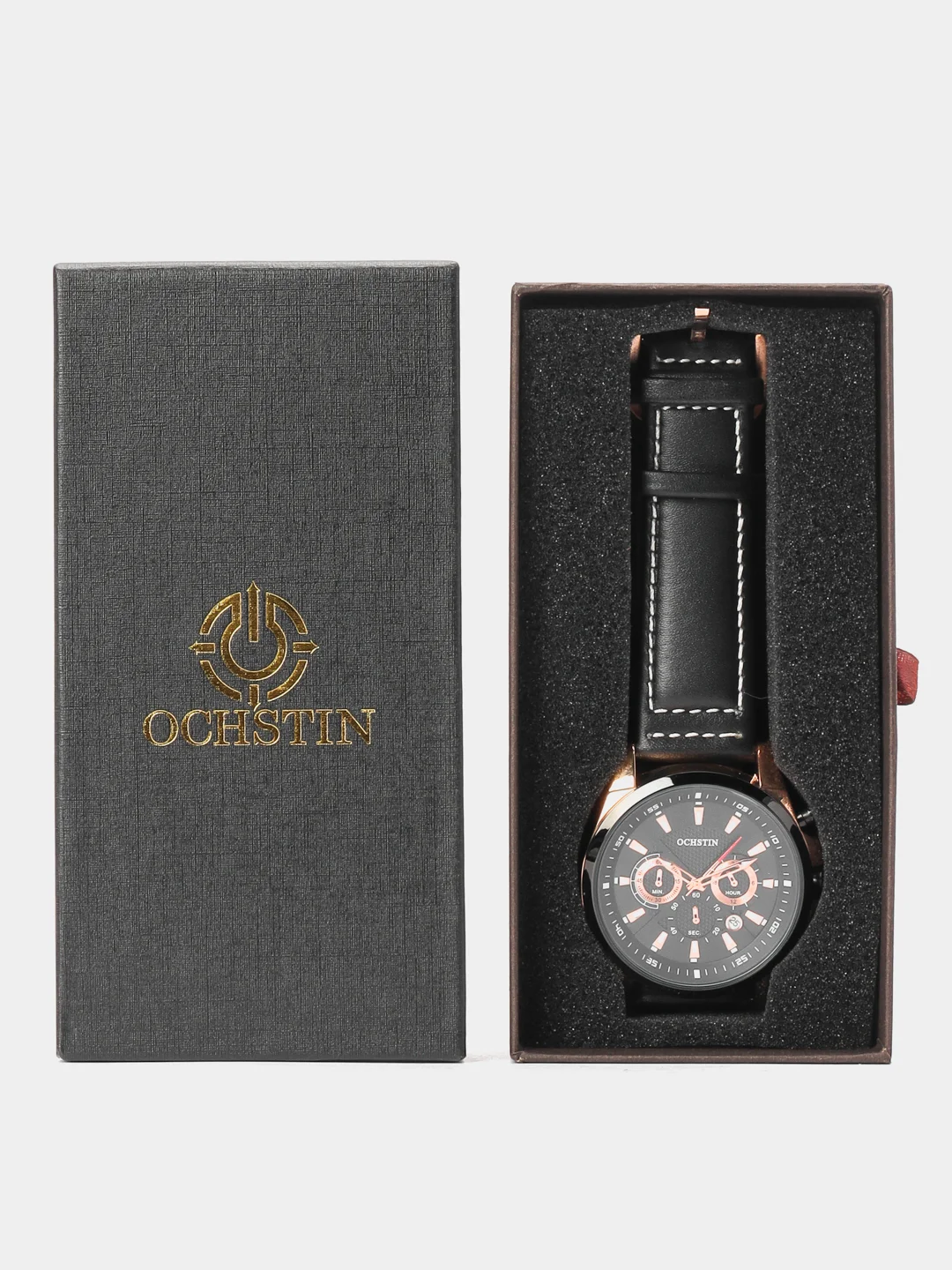 Хром мужские наручные часы Ochstin 6065A с хронографом в подарочной упаковке