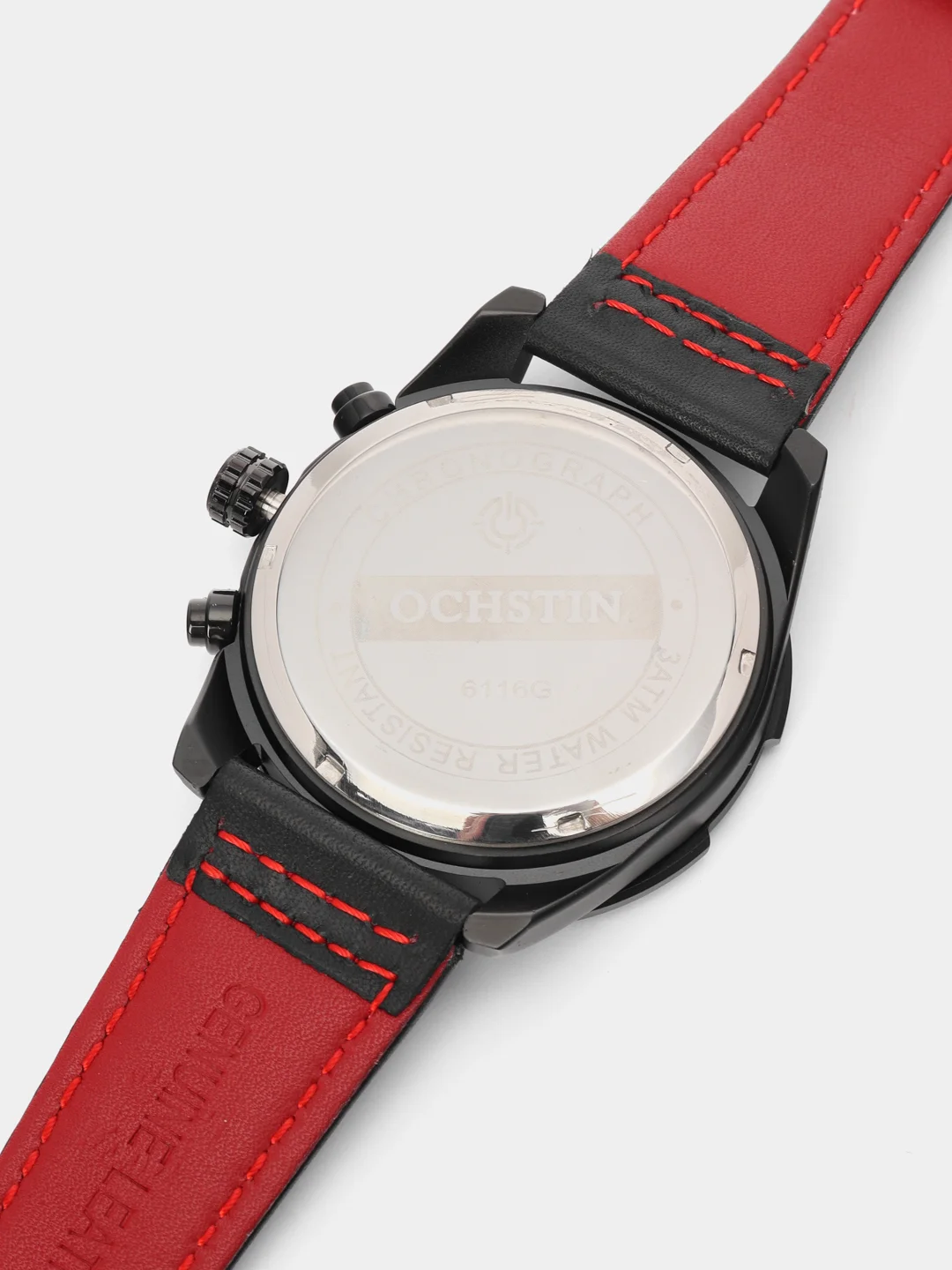 Красный мужские наручные часы Ochstin 6116A с хронографом в подарочной упаковке