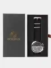 Серебряный мужские наручные часы Ochstin 7059B с хронографом в подарочной упаковке