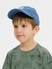 Синий меланж бейсболка на лето
