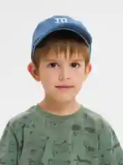Синий меланж бейсболка на лето