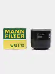 Фильтр масляный MANN-FILTER W811/80 для Киа Рио, Хeндай Солярис