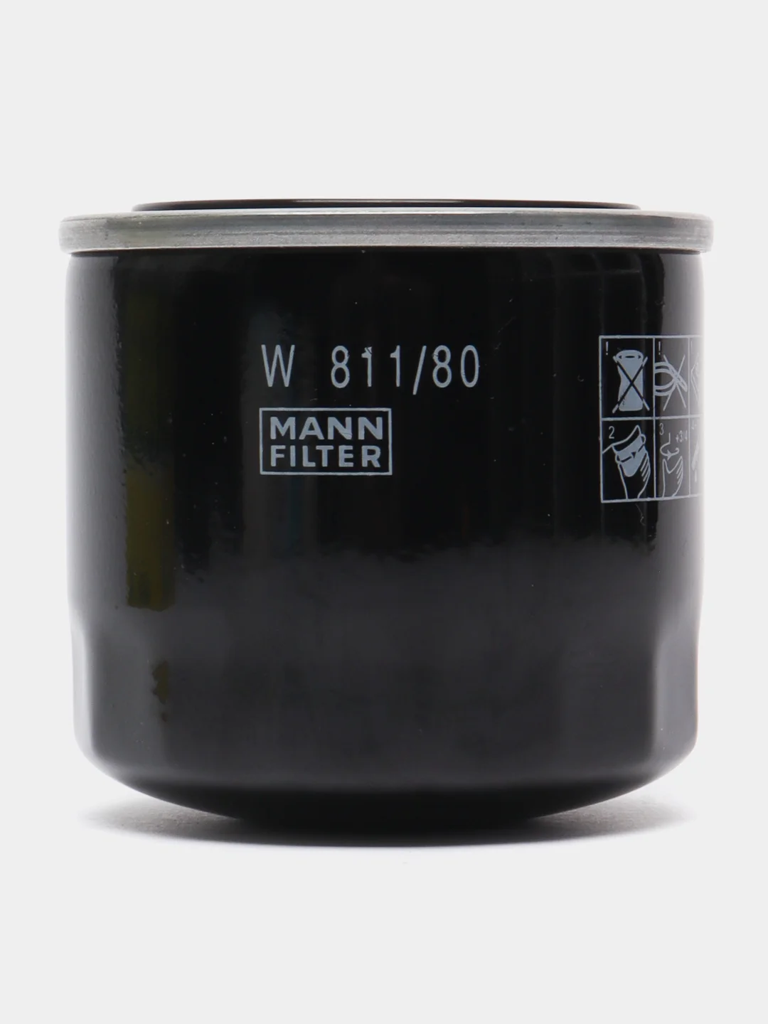 Фильтр масляный MANN-FILTER W811/80 для Киа Рио, Хeндай Солярис