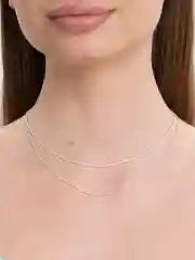 Цепочка на шею женская, нежное тонкое колье