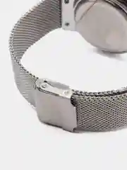 Серебряный мужские наручные часы Lige 9868 с хронографом в подарочной упаковке