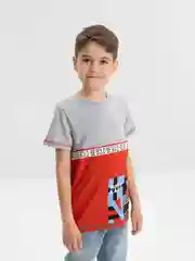 Серый меланж футболка для мальчика, подростковая. Bonito kids