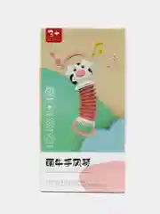 Белый развивающая интерактивная игрушка зверюшка потянушка гармошка корова